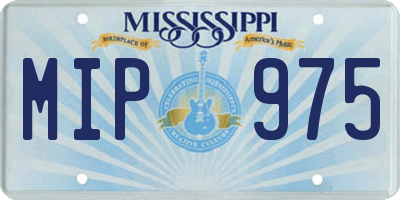 MS license plate MIP975
