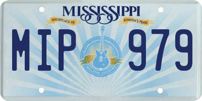 MS license plate MIP979