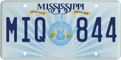 MS license plate MIQ844