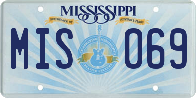 MS license plate MIS069