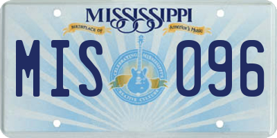 MS license plate MIS096
