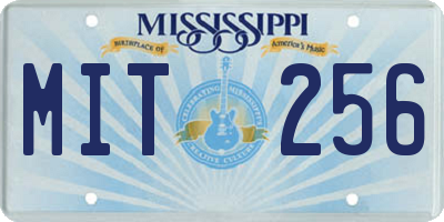 MS license plate MIT256