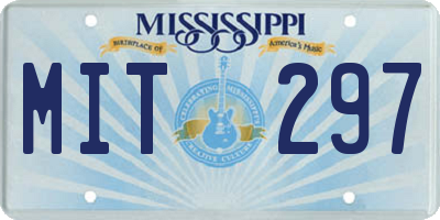 MS license plate MIT297