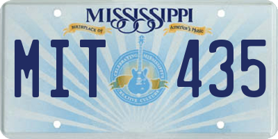 MS license plate MIT435