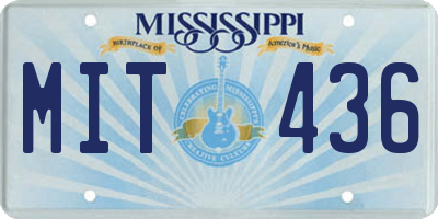 MS license plate MIT436