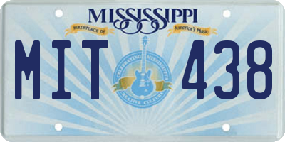MS license plate MIT438