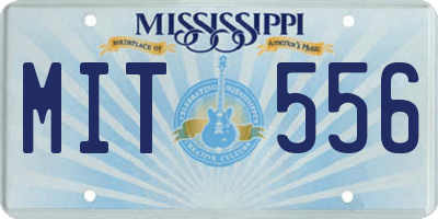 MS license plate MIT556