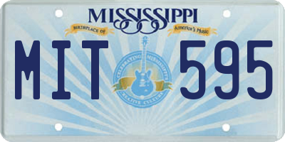 MS license plate MIT595
