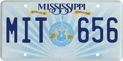 MS license plate MIT656