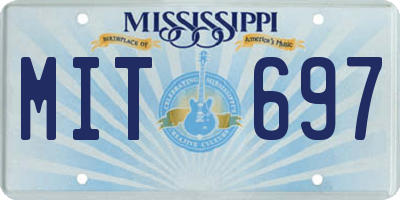 MS license plate MIT697