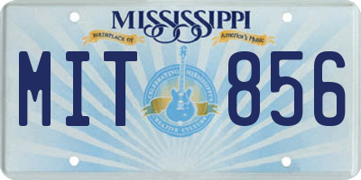 MS license plate MIT856