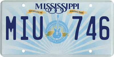 MS license plate MIU746