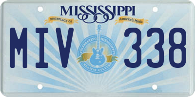 MS license plate MIV338