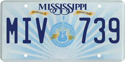 MS license plate MIV739