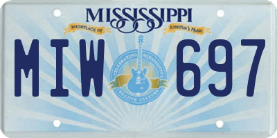 MS license plate MIW697