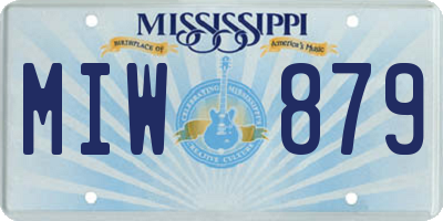 MS license plate MIW879