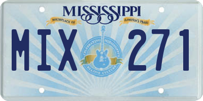 MS license plate MIX271