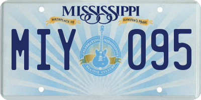MS license plate MIY095