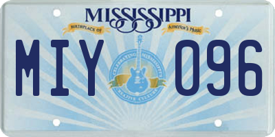 MS license plate MIY096