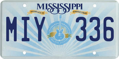 MS license plate MIY336