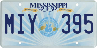 MS license plate MIY395