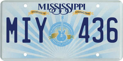 MS license plate MIY436
