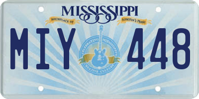 MS license plate MIY448