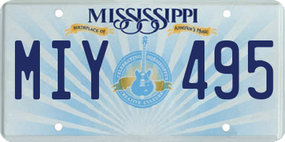 MS license plate MIY495