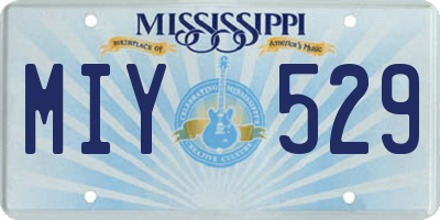 MS license plate MIY529