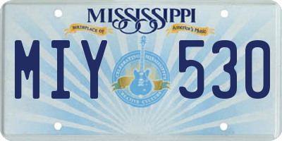 MS license plate MIY530