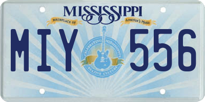 MS license plate MIY556
