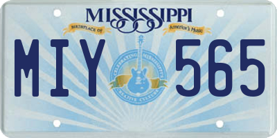 MS license plate MIY565