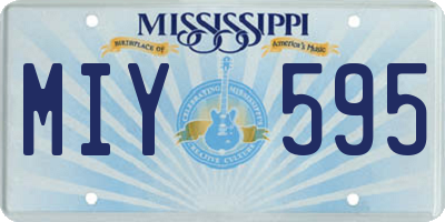 MS license plate MIY595