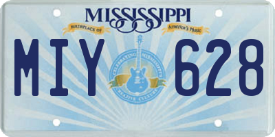 MS license plate MIY628