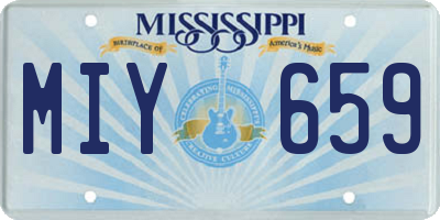 MS license plate MIY659