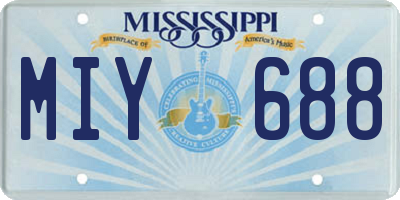 MS license plate MIY688