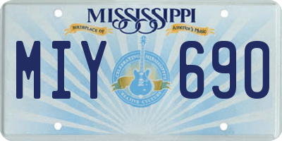 MS license plate MIY690