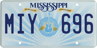 MS license plate MIY696