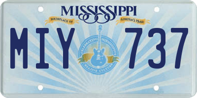 MS license plate MIY737