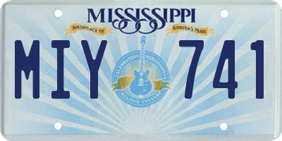 MS license plate MIY741