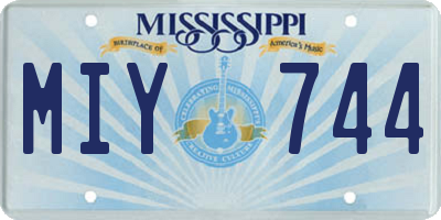 MS license plate MIY744