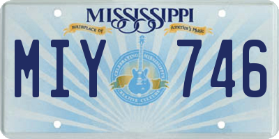 MS license plate MIY746