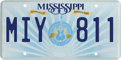 MS license plate MIY811