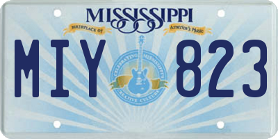 MS license plate MIY823