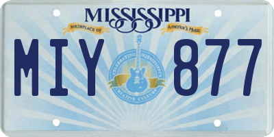 MS license plate MIY877
