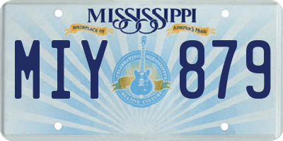 MS license plate MIY879