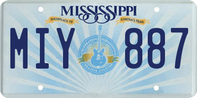 MS license plate MIY887