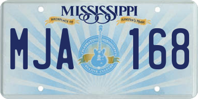 MS license plate MJA168