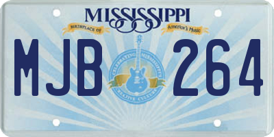 MS license plate MJB264