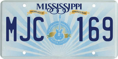 MS license plate MJC169